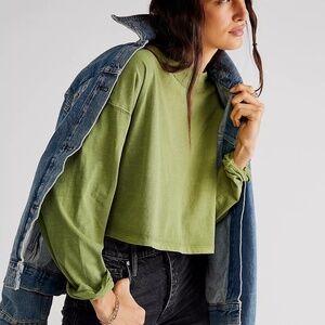 Free People Be Free Cropped Tee